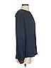 Milly Blue Long Sleeve Silk Top Size 4 - photo 4
