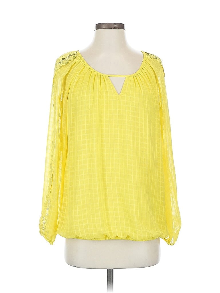 Pre-owned Alyx 3/4 Sleeve Blouse In Yellow