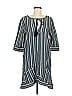 Dylan 100% Cotton Gray Blue Casual Dress Size M - photo 1