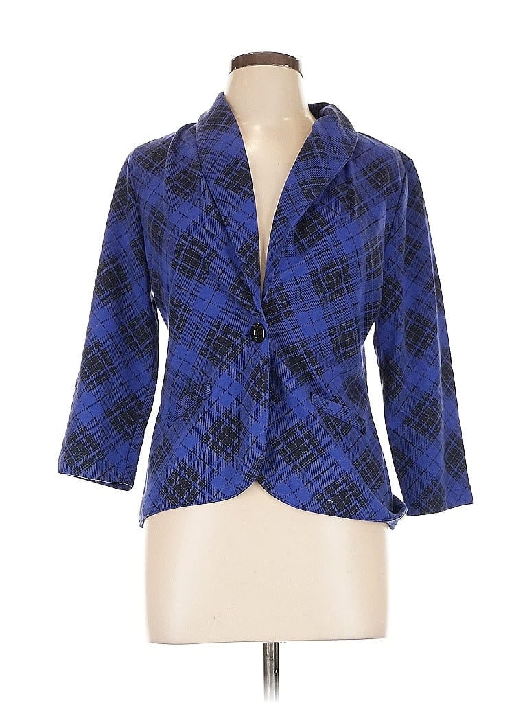Pre-owned Eyeshadow Blazer Jacket In Blue
