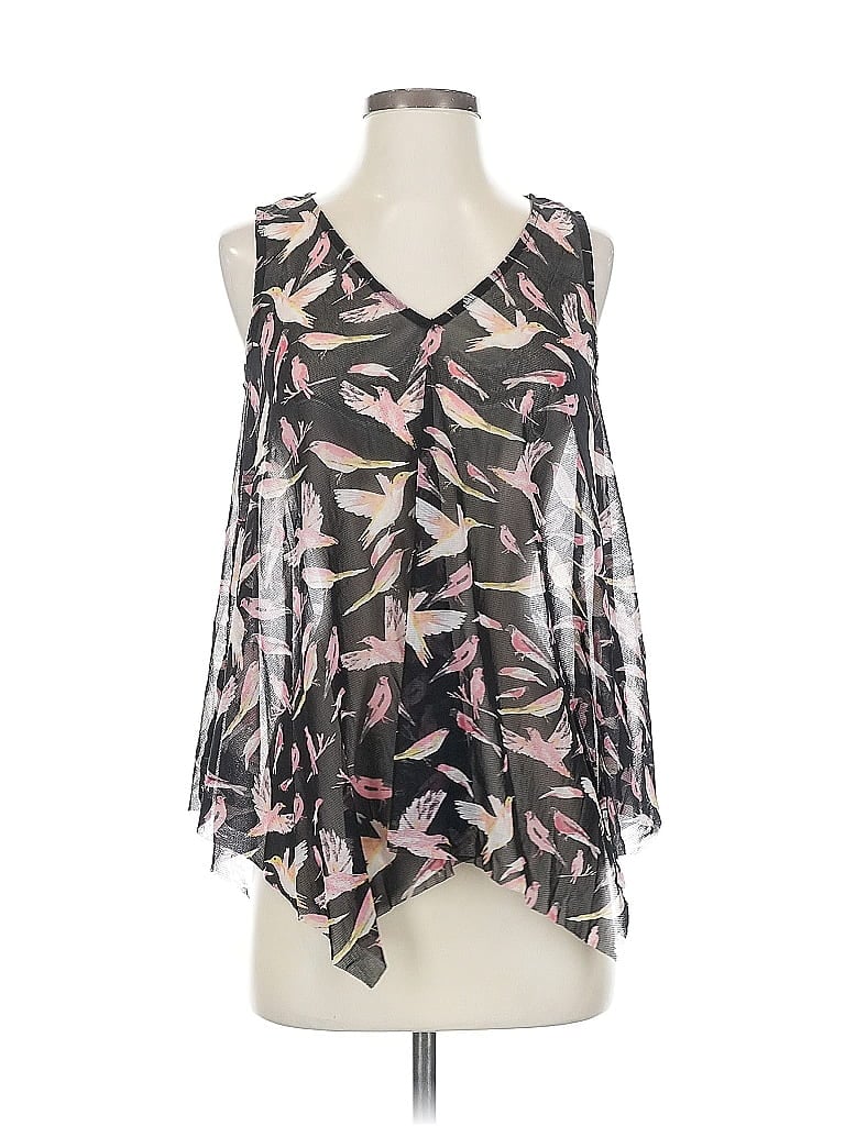 Pre-owned Inc International Concepts Sleeveless Blouse In Black