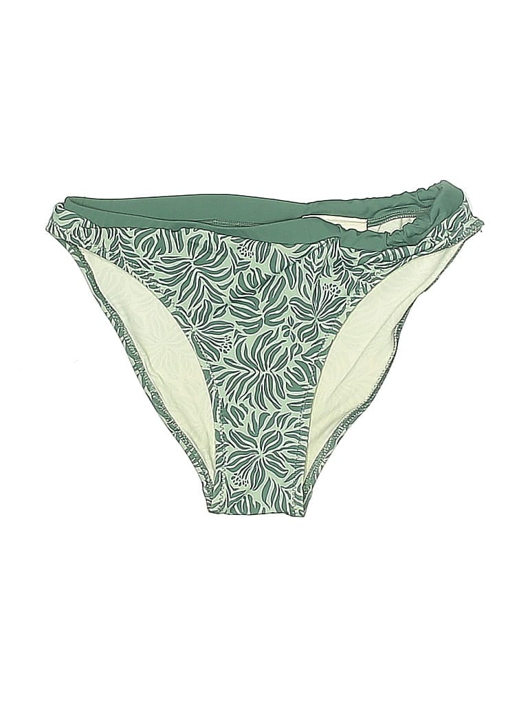 Pre-owned Zara Swimsuit Bottoms In Green