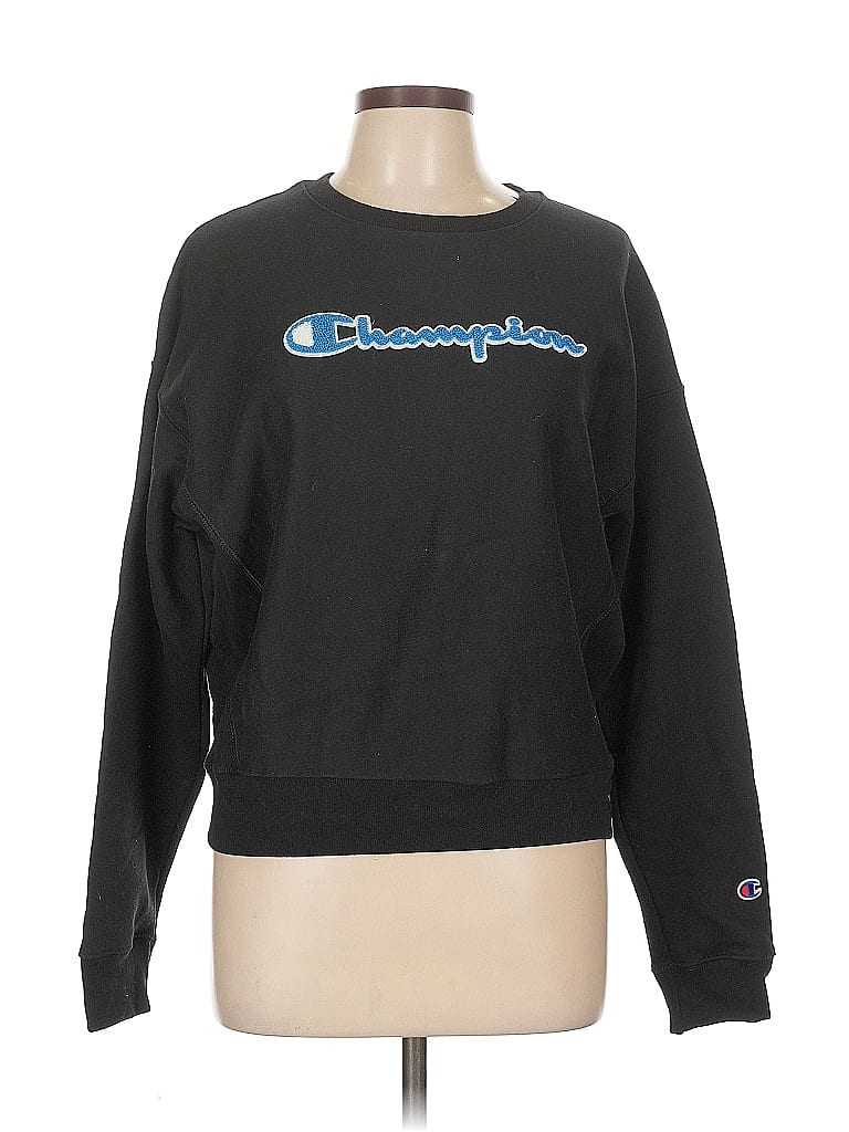Pre-owned Champion Sweatshirt In Black