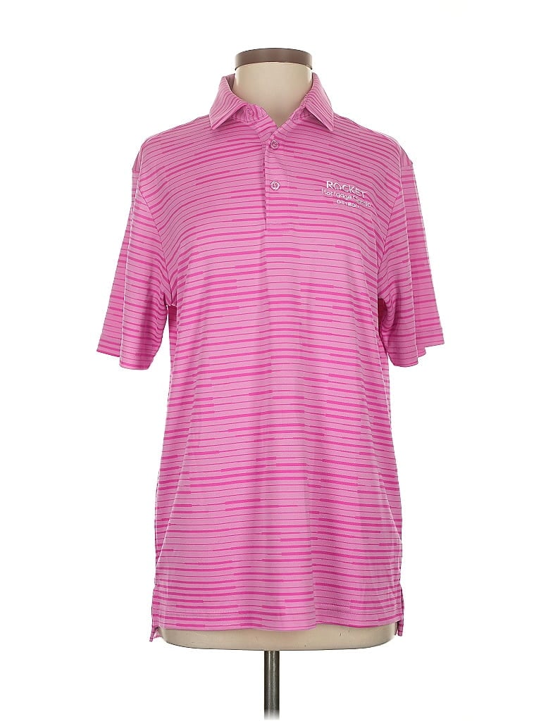 Pre-owned Assorted Brands Short Sleeve Polo Shirt In Pink