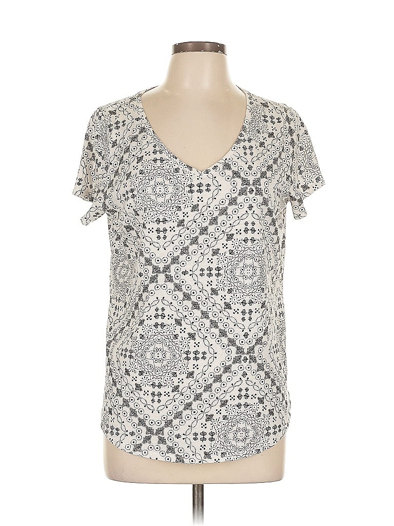 Pre-owned Sonoma Goods For Life Short Sleeve T-shirt In Silver