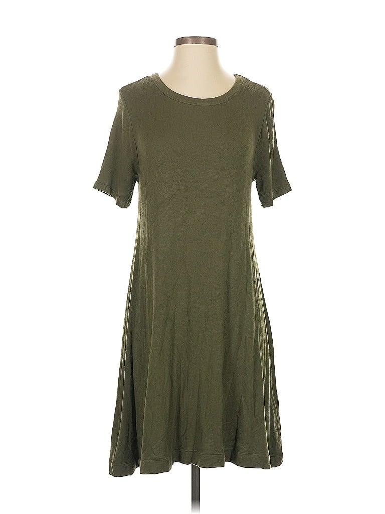 Pre-owned Lou & Grey Casual Dress In Green