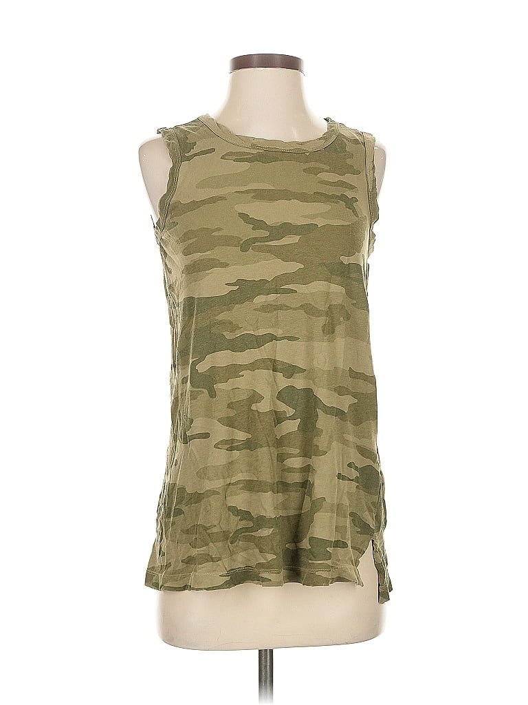 Pre-owned Current Elliott Sleeveless T-shirt In Green
