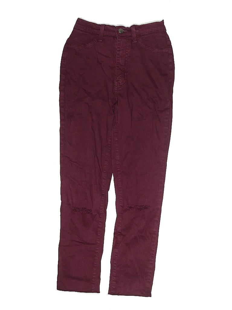 Pre-owned Fashion Nova Cargo Shorts In Burgundy