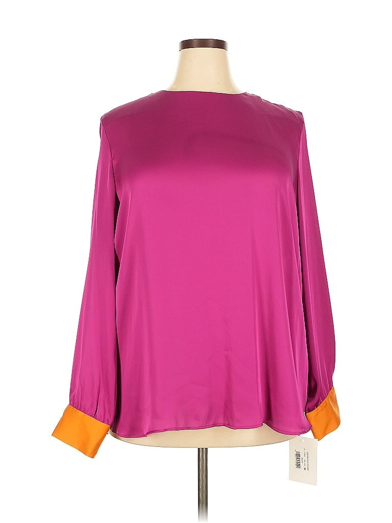 Pre-owned Unbranded Long Sleeve Blouse In Pink