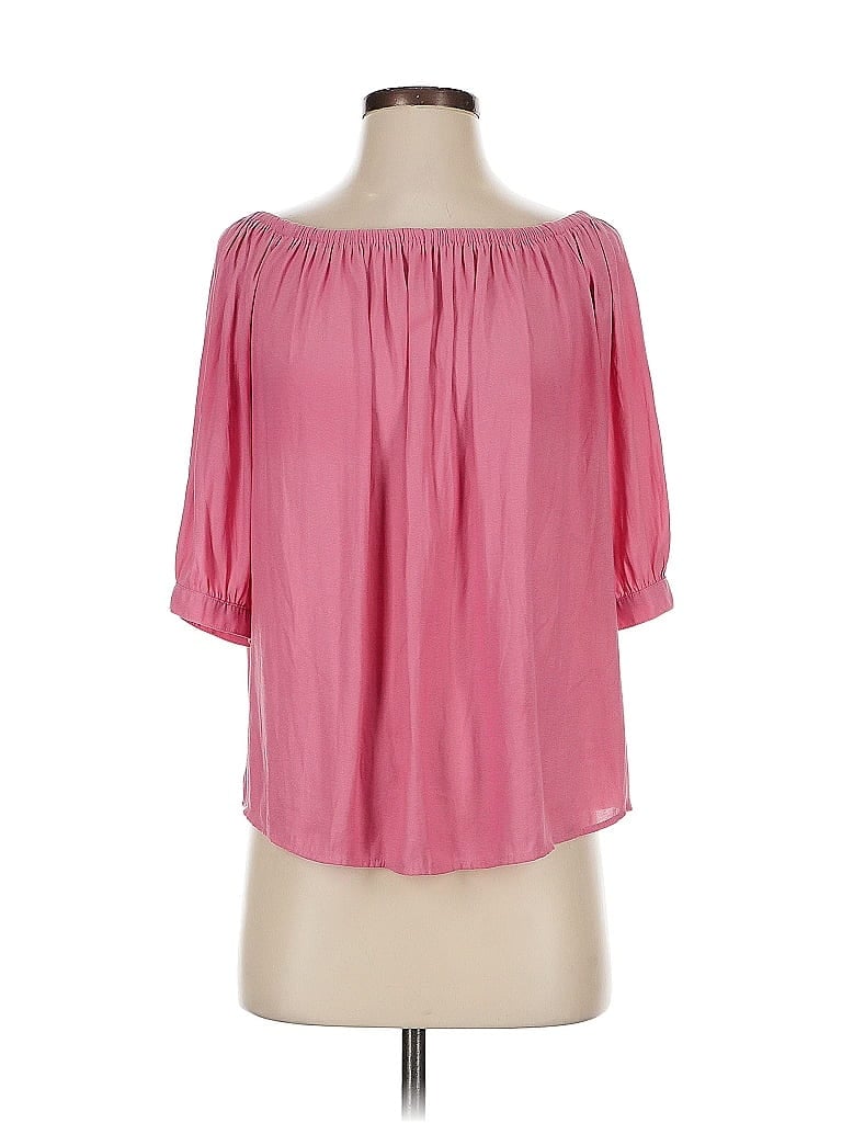 Pre-owned Gap 3/4 Sleeve Blouse In Pink