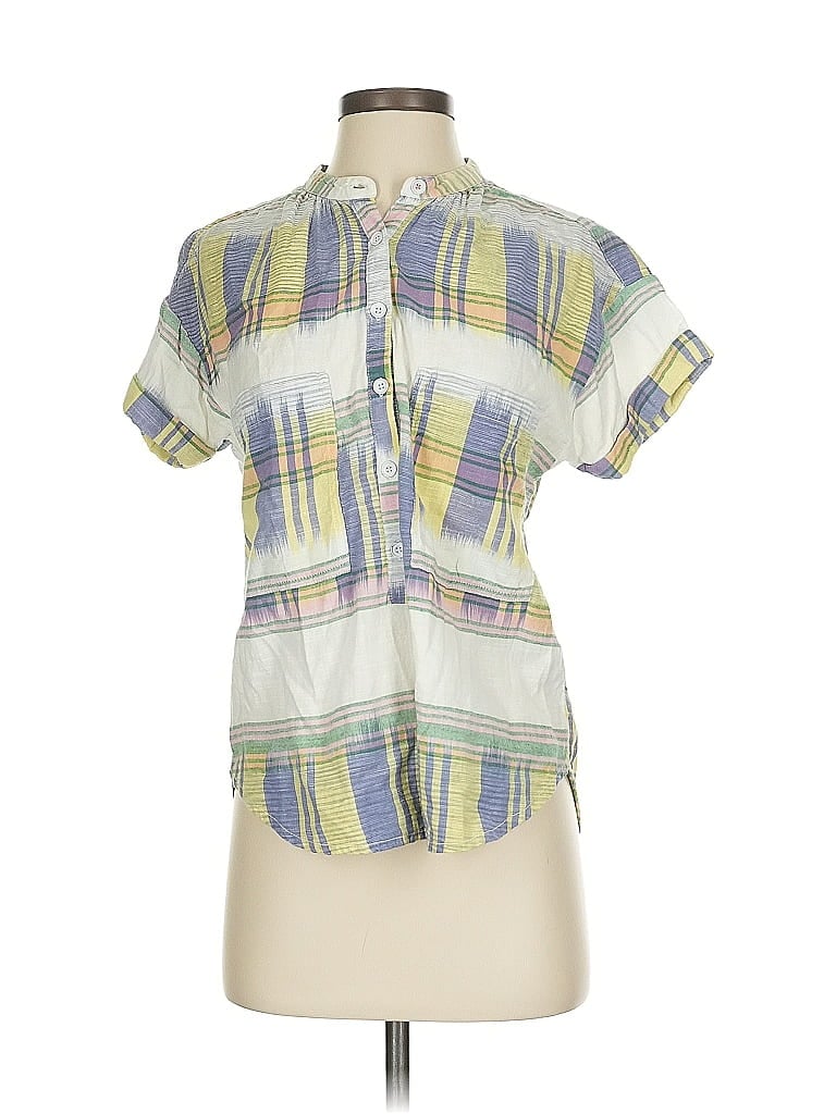 Click to view more detailed imagery on our partner's website Pre-owned Pilcro Short Sleeve Blouse In Green