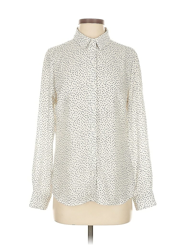 Click to view more detailed imagery on our partner's website Pre-owned Banana Republic Factory Store Long Sleeve Blouse In White