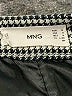 MNG Houndstooth Gray Casual Skirt Size S - photo 4