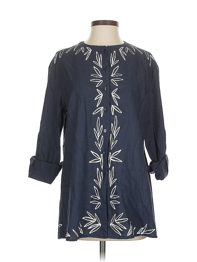 Assorted Brands 3/4 Sleeve Blouse In Blue