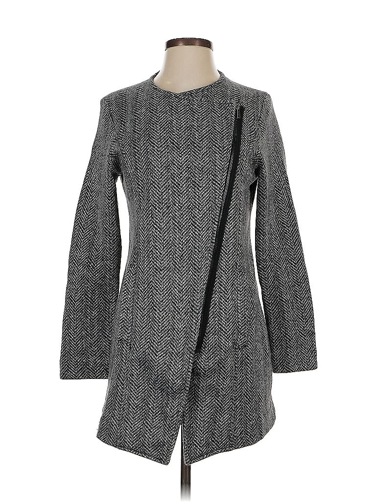 Pre-owned Banana Republic Factory Store Coat In Gray