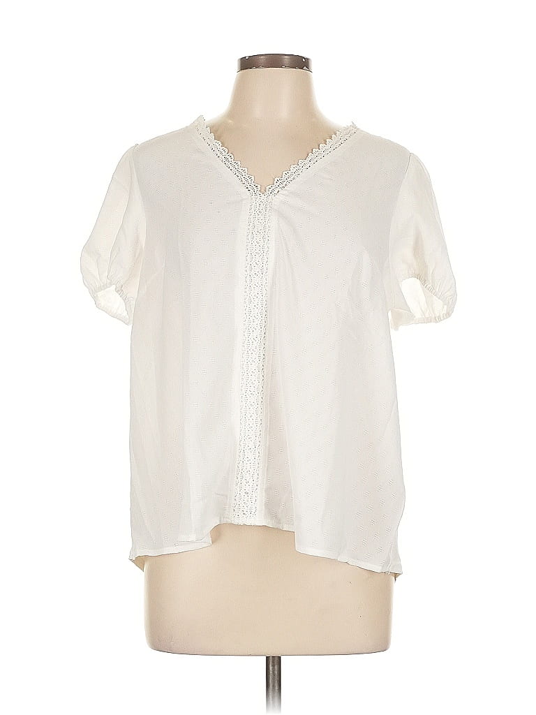 Flower & Feather Short Sleeve Blouse In Animal Print