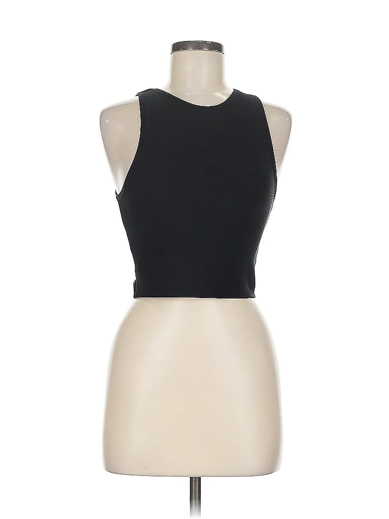 Pre-owned Assorted Brands Tank Top Black Halter Neckline Tops