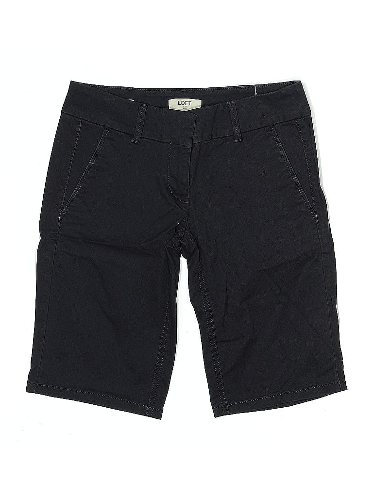 Pre-owned Ann Taylor Loft Outlet Cargo Shorts In Black