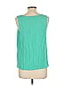 Merona 100% Polyester Green Sleeveless Blouse Size L - photo 2
