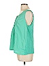 Merona 100% Polyester Green Sleeveless Blouse Size L - photo 5