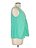Merona 100% Polyester Green Sleeveless Blouse Size L - photo 4