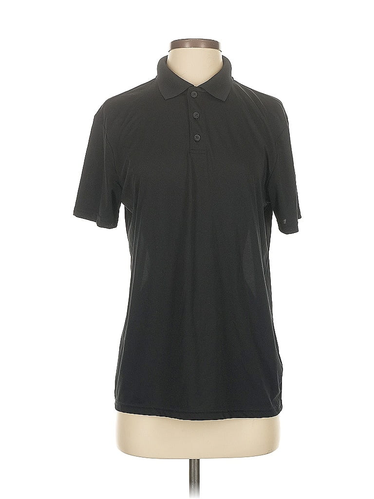 Pre-owned Active By Old Navy Short Sleeve Polo Shirt In Black