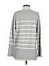 Ann Taylor LOFT Stripes Gray Pullover Sweater Size XS - photo 2