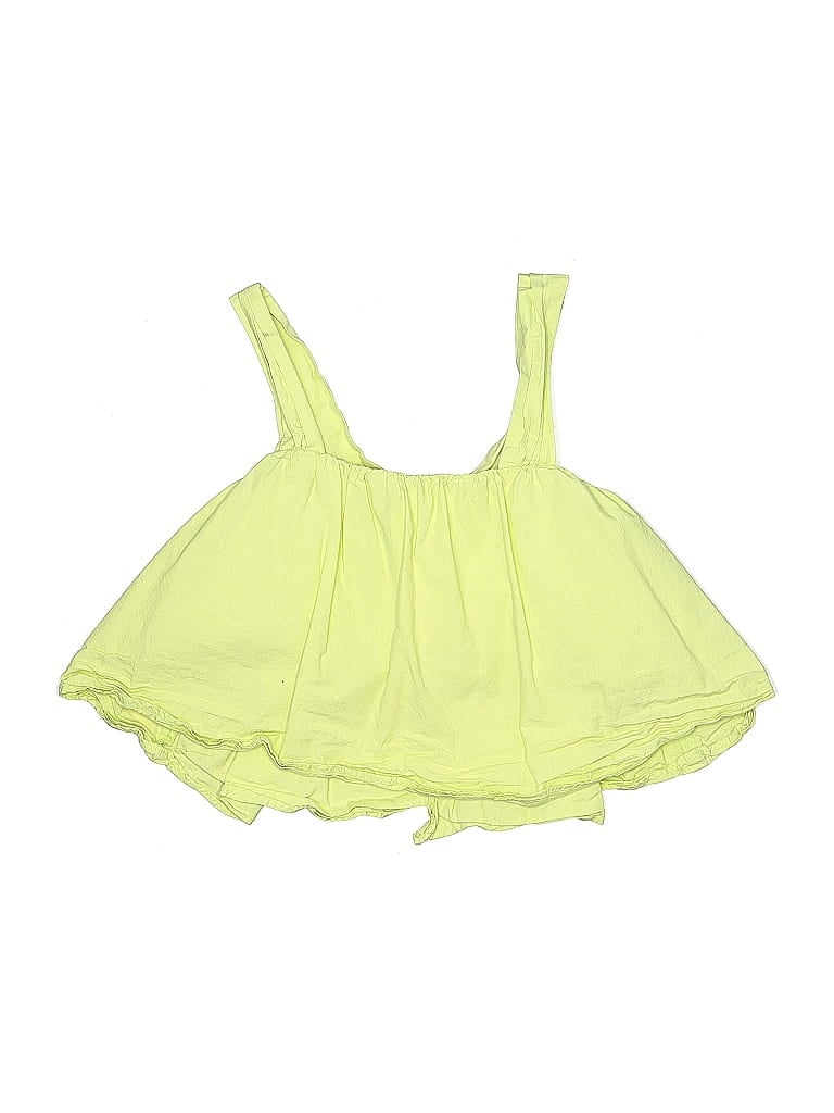 Pre-owned Zara Kids' Sleeveless Blouse In Green