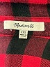 Madewell Plaid Red Short Sleeve Blouse Size XXS - photo 7