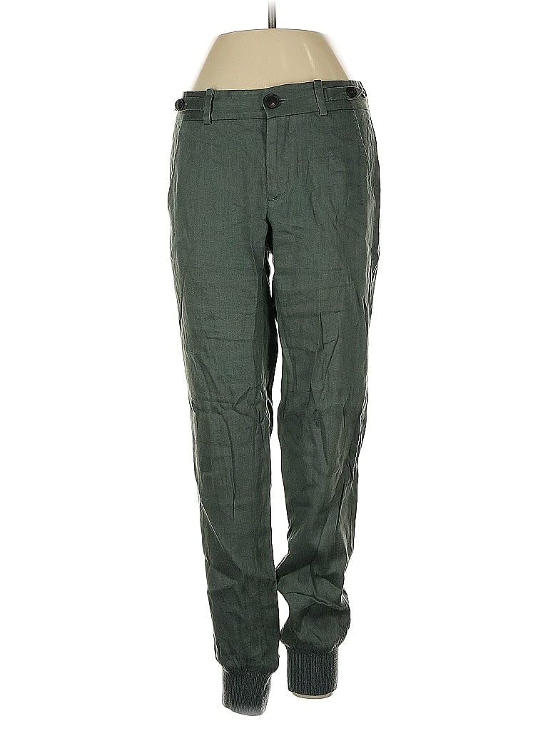 Pre-owned Vince Linen Pants In Green