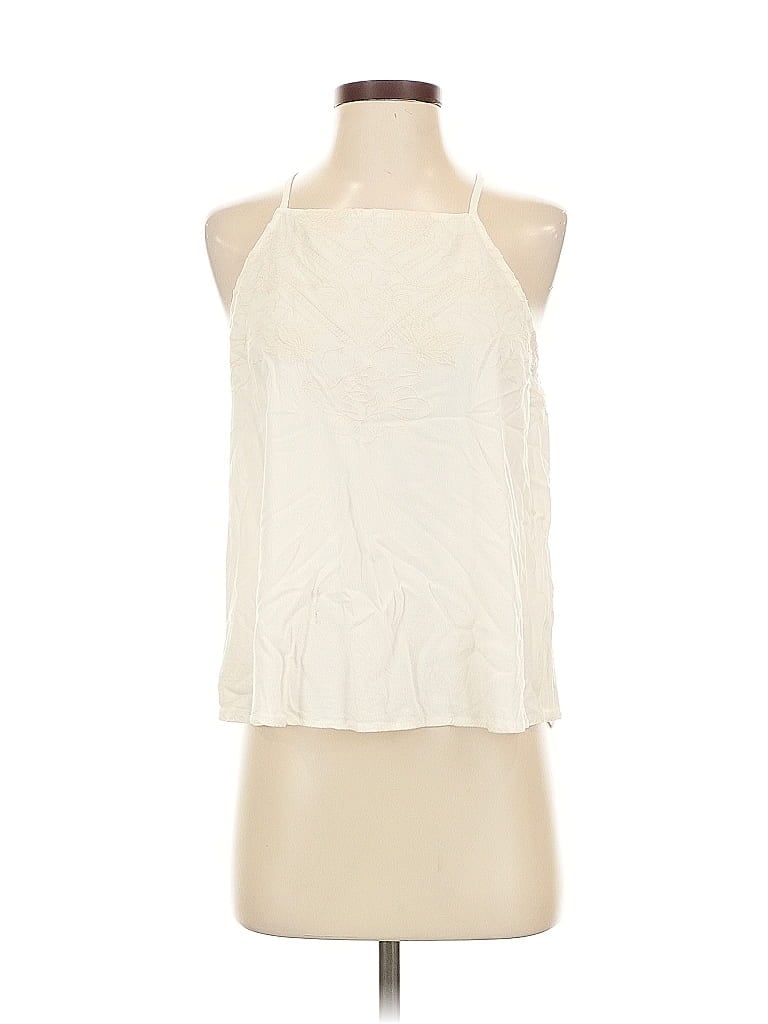 Pre-owned Eyeshadow Sleeveless Blouse In White