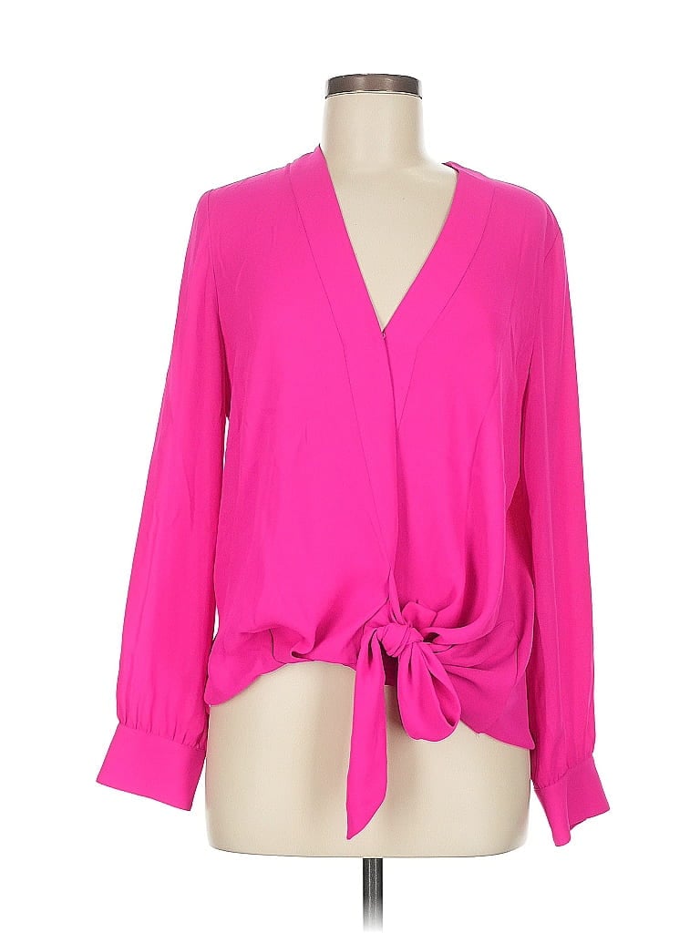 Click to view more detailed imagery on our partner's website Pre-owned Chelsea28 Long Sleeve Blouse In Pink