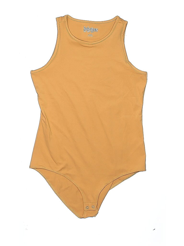 Pre-owned Lularoe Bodysuit In Yellow