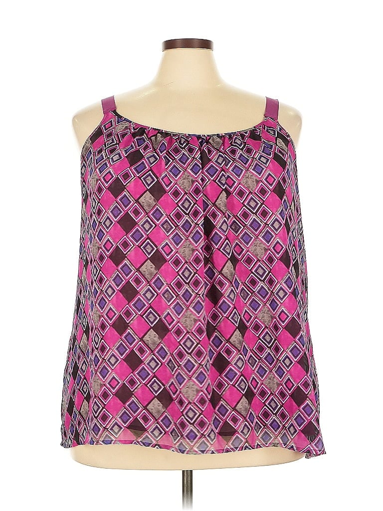 LANE BRYANT Pre-owned Sleeveless Blouse In Pink