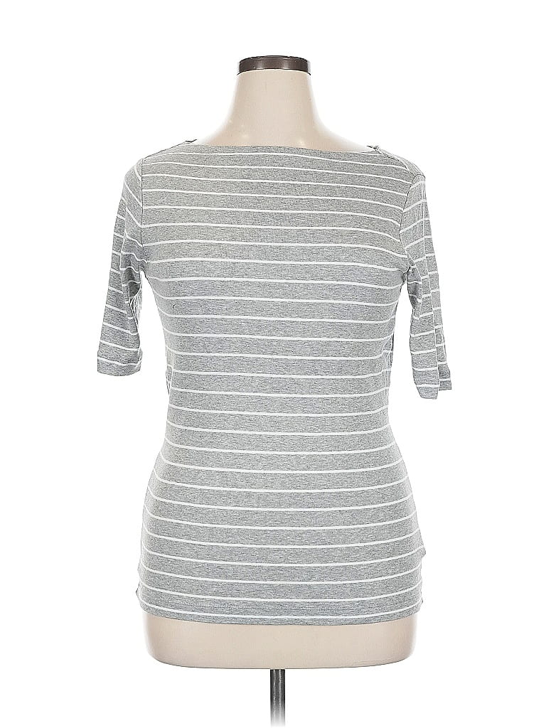 Pre-owned Gap 3/4 Sleeve T-shirt In Gray