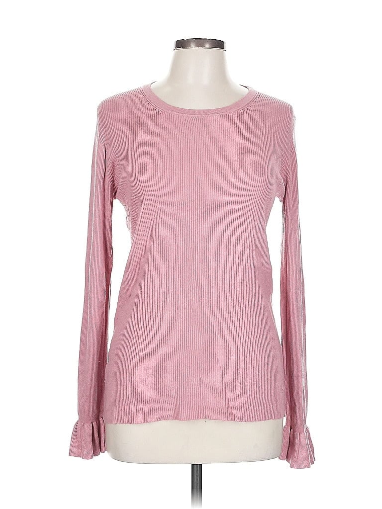 Pre-owned Ann Taylor Factory Pullover Sweater In Pink