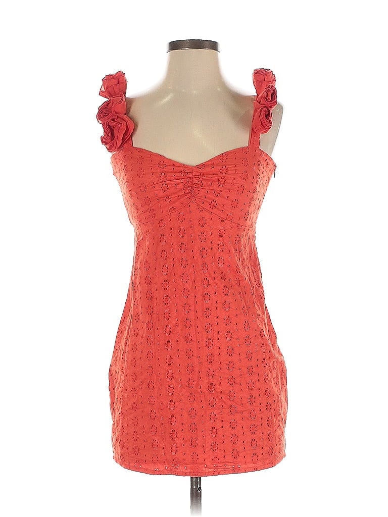 Pre-owned Prettylittlething Cocktail Dress In Orange