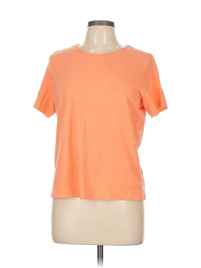 Pre-owned Eddie Bauer Short Sleeve T-shirt In Orange