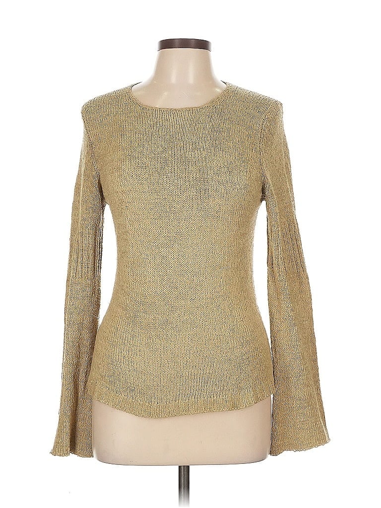 Pre-owned Max Studio Pullover Sweater In Brown