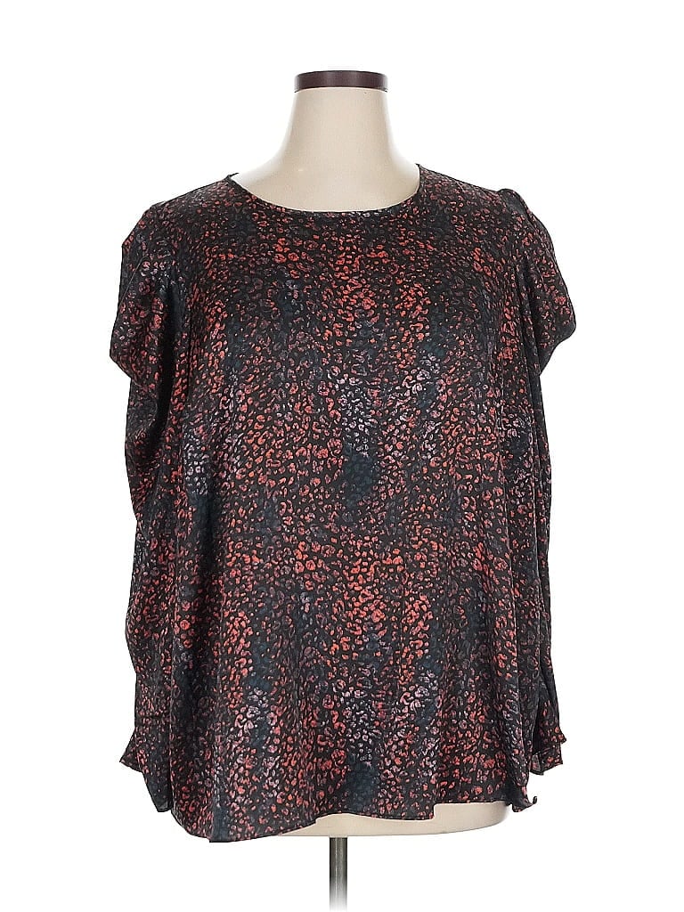 Torrid 3/4 Sleeve Blouse In Black