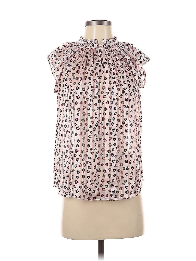 Pre-owned Stella & Dot Sleeveless Blouse In Pink