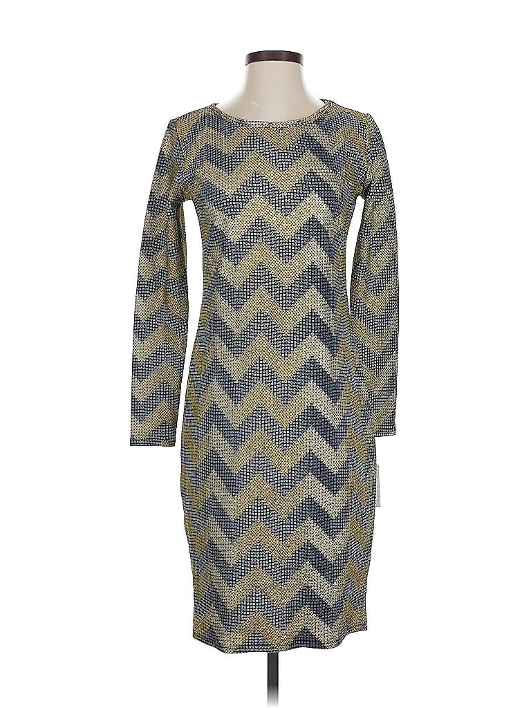 Pre-owned Lularoe Casual Dress In Green