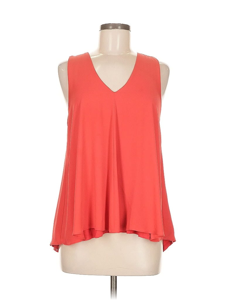 Pre-owned Ann Taylor Loft Sleeveless Blouse In Orange