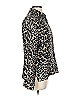 Doncaster Collection Animal Print Black Tan Long Sleeve Blouse Size 10 - photo 4