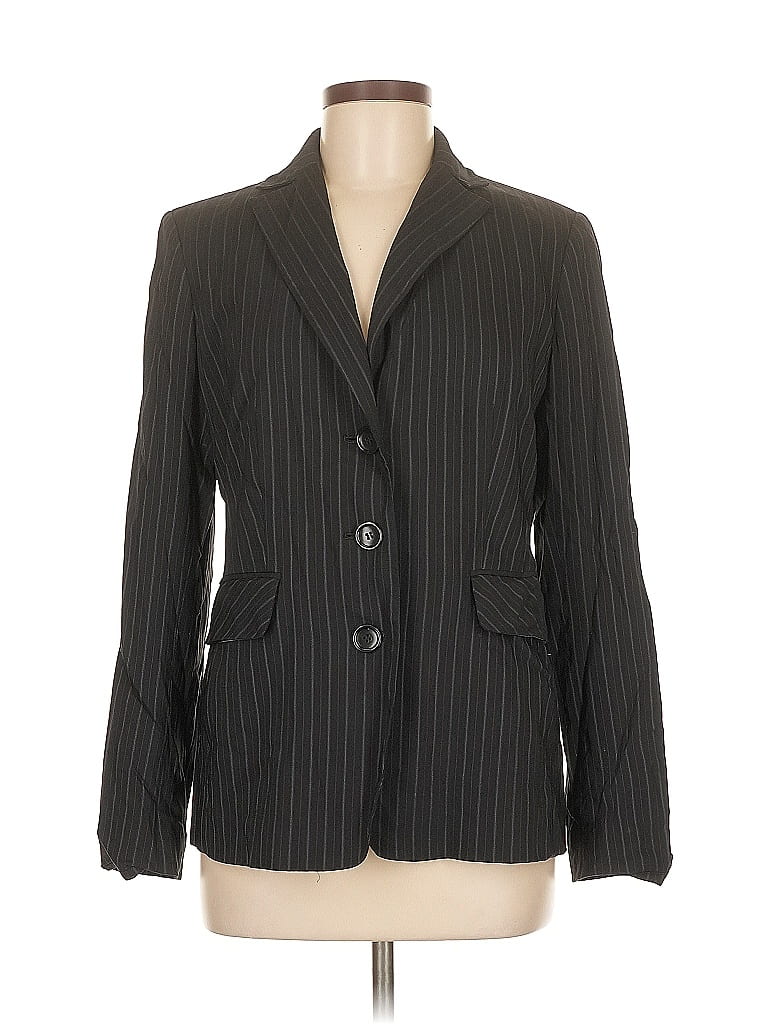 Pre-owned Ann Taylor Wool Blazer Jacket In Black