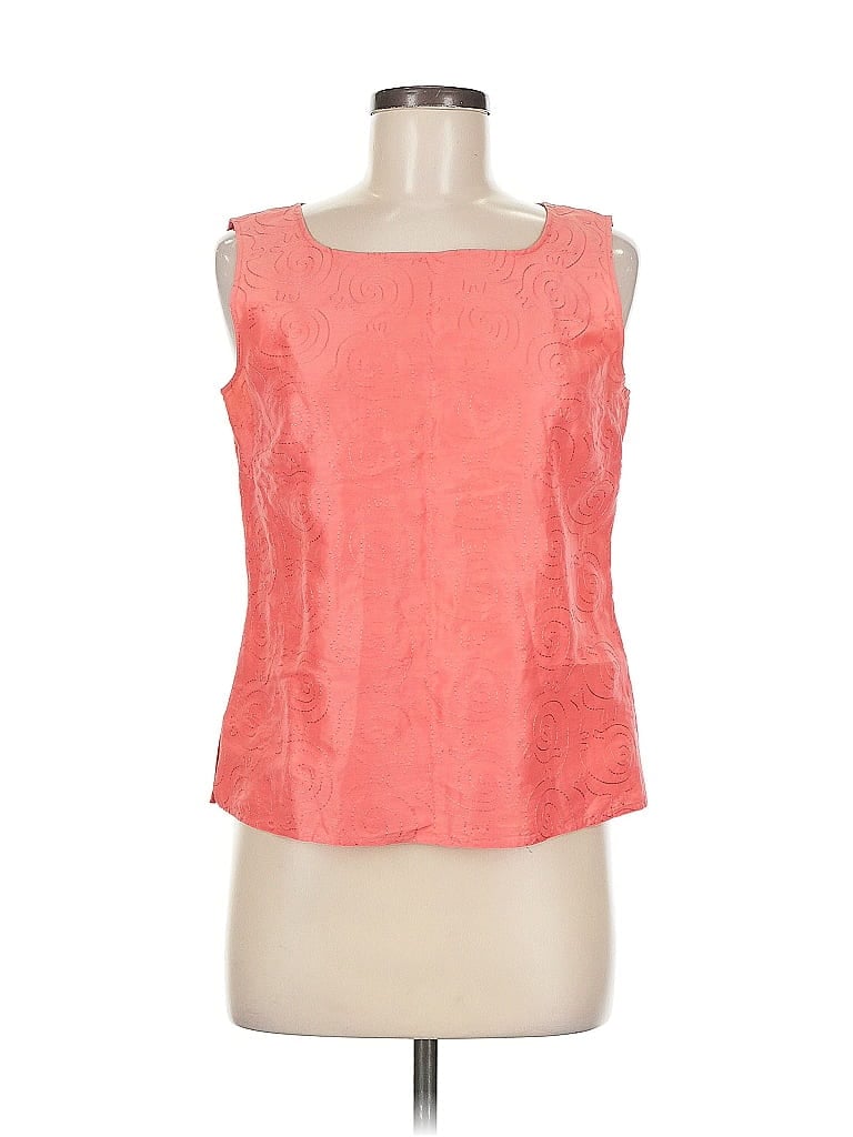 Pre-owned Due Per Due Sleeveless Blouse In Orange