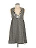 Anna Sui for Target Chevron-herringbone Gray Cocktail Dress Size 7 - photo 1