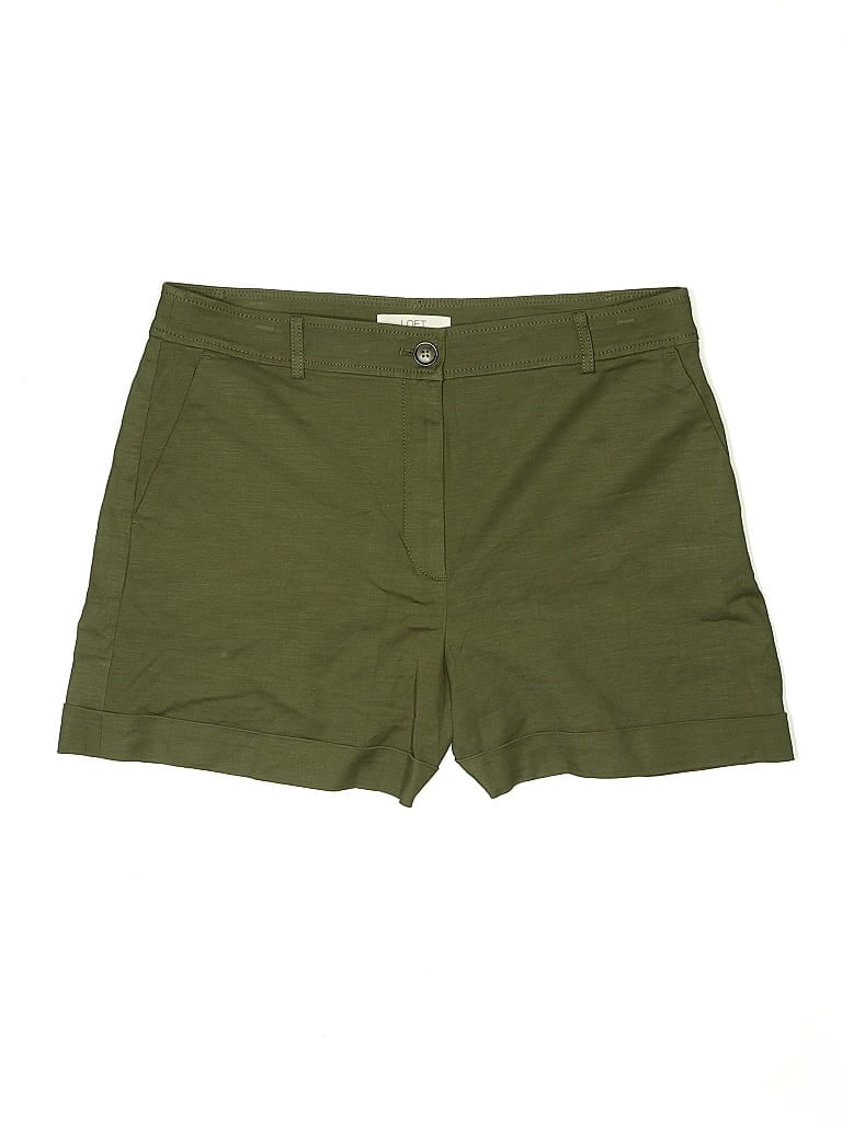 Pre-owned Ann Taylor Loft Khaki Shorts In Green
