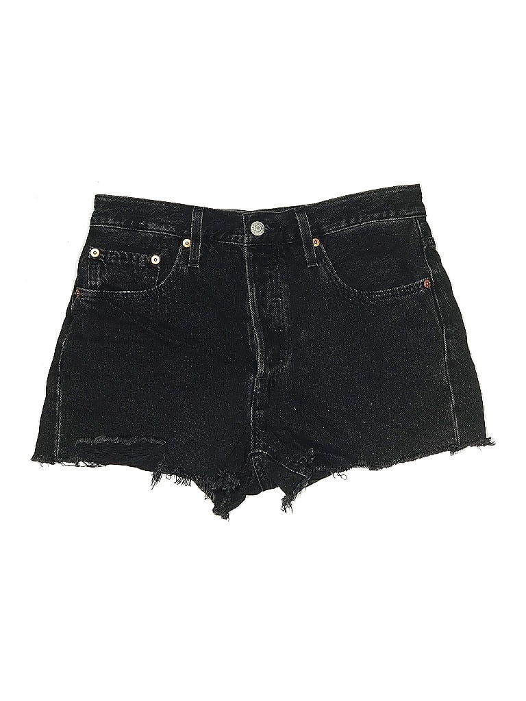 Pre-owned Abercrombie & Fitch Denim Shorts In Black
