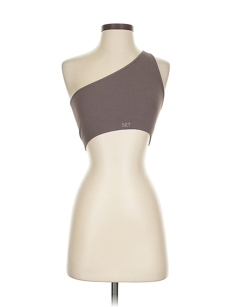 Pre-owned Set Active Sports Bra In Brown